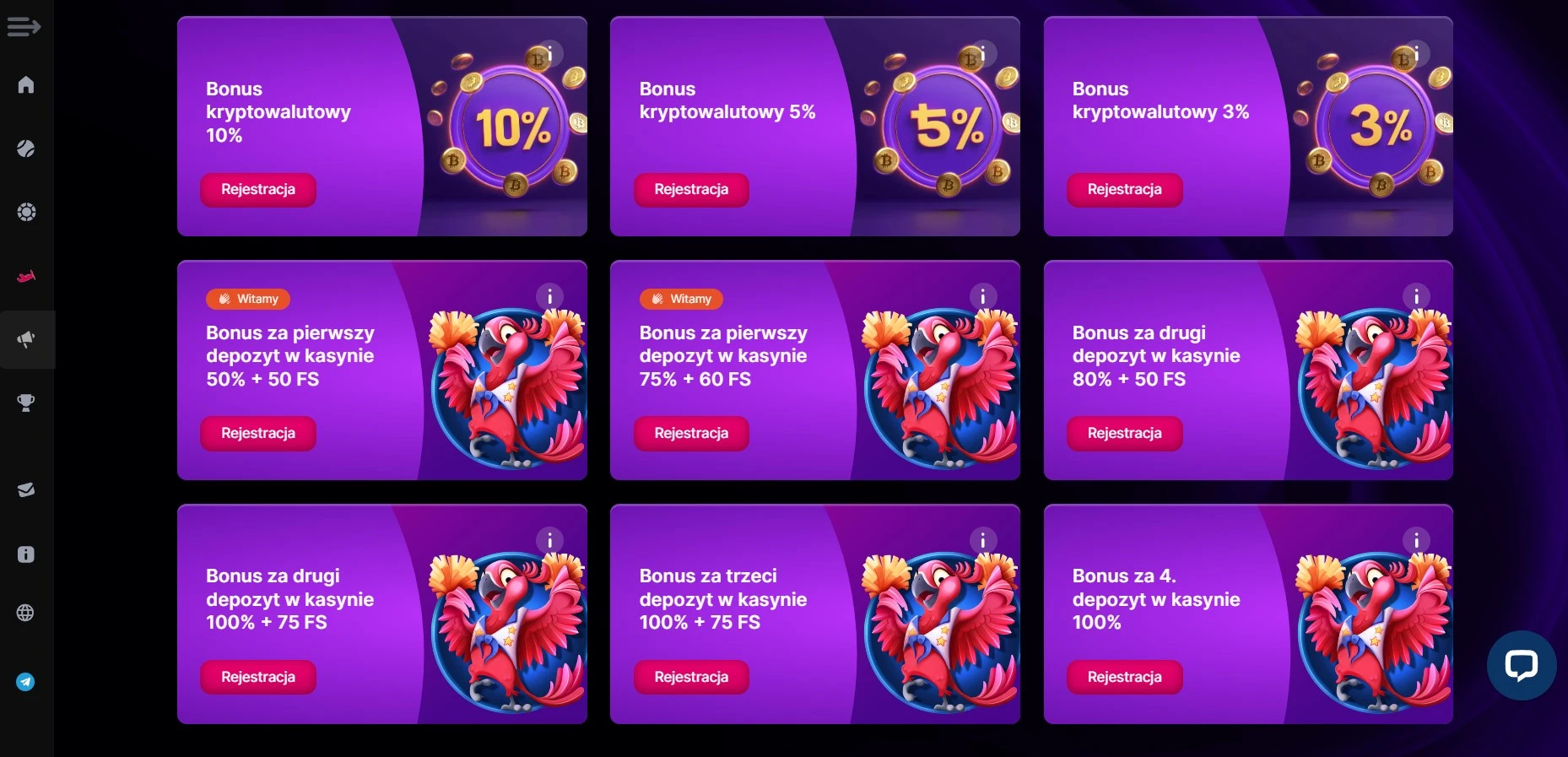 Bonusy i promocje w kasynach bez weryfikacji KYC